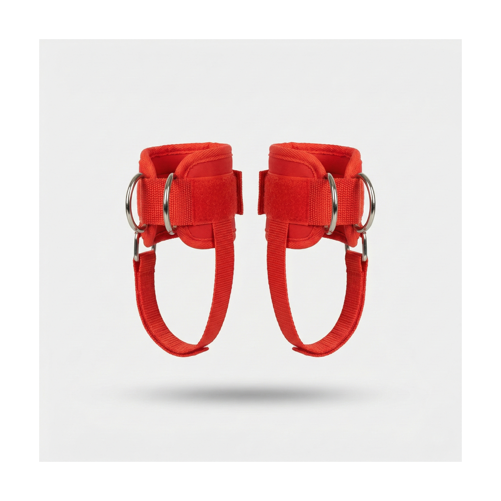 Rossi Athletics padded neoprene ankle straps for cable machine exercises